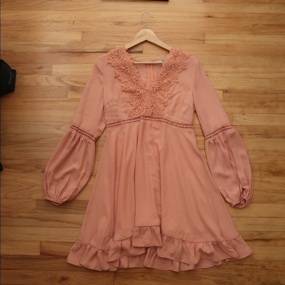 Pink mini dress by Nasty Gal